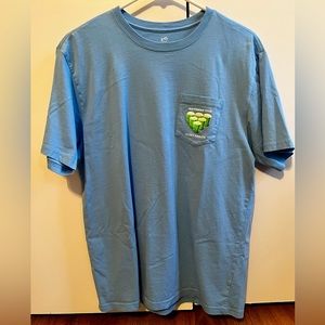 Southern Tide Blue Pocket T Shirt Medium